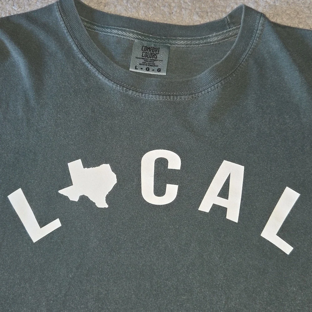 Texas Local Short Sleeve Garmet Dyed Comfort Colors T-shirt - Picture 2 of 4